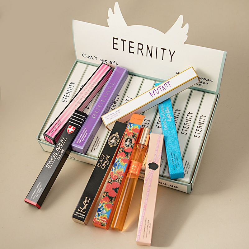 Q tube à essai de parfum pour hommes et femmes parfums boisés floraux et fruités emballage portable 35 ml