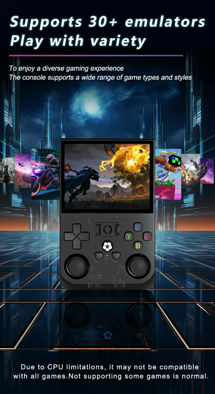 NOUVEAU R36PRO Console de jeu Portable double système IPS manuelle Console de 3,5 pouces Open source Console portable portable Nostalgic PS1 Retro Classic GBA ArcadeClassic FC Portable PSP Handheld To