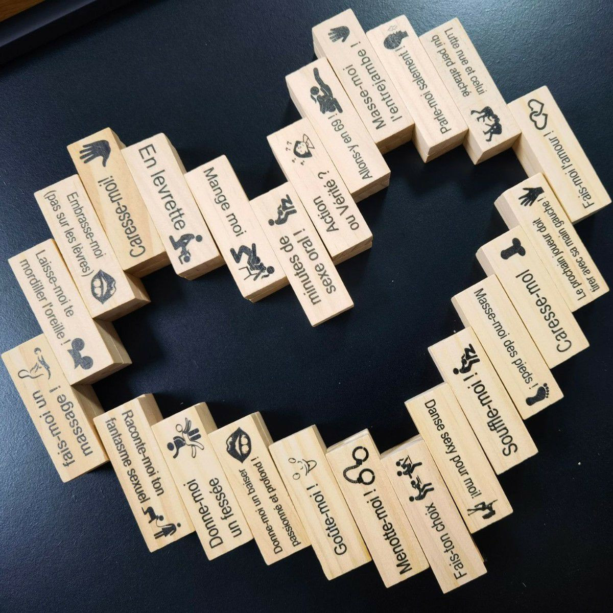 Jeu de tour de blocs super coquin érotique sexy pour couple,  jeu d'empilage pour Couple Dating Blocs Buildings Powder White Two-Color Dating Building Blocing Blocs