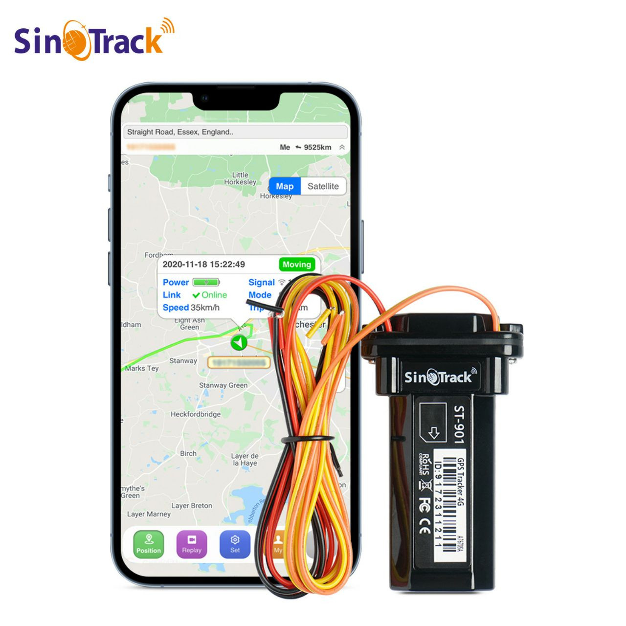 CROSS-BROSSE TRADE FORTAGE 2G ST-901-4 Ligne GPS Positionner de véhicule Electric Véhicule Tracker Car Anti-Theft Tracker