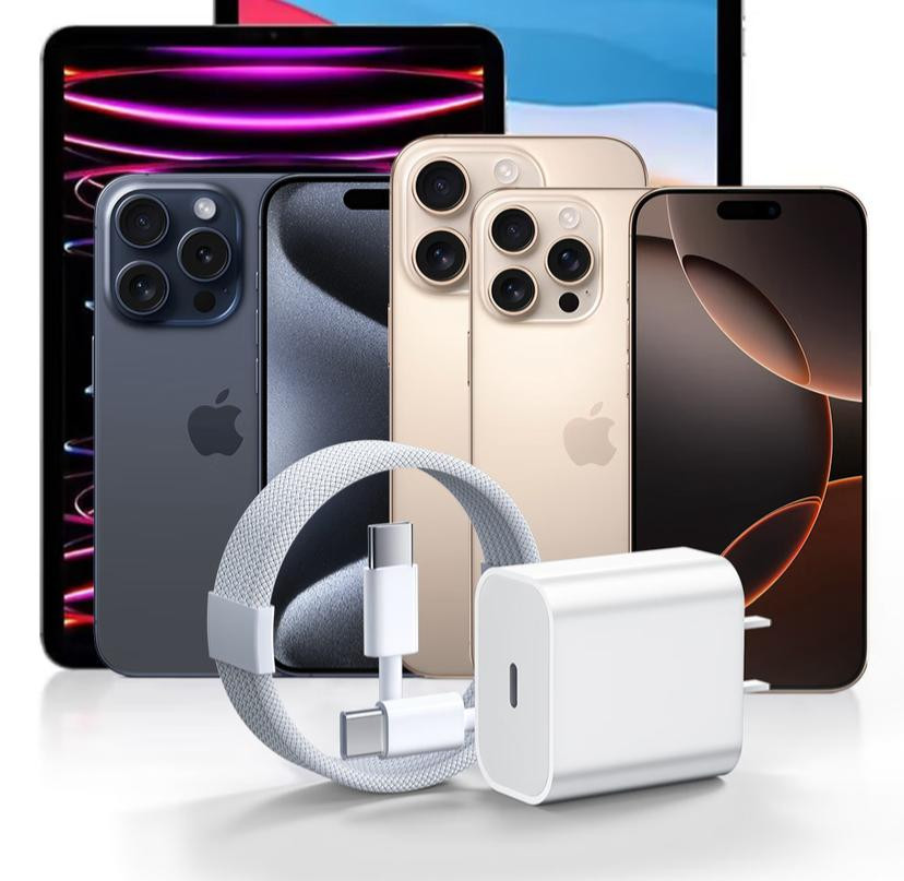 Chargeur à charge rapide 45 W - tête de charge plus câble de charge d'un mètre